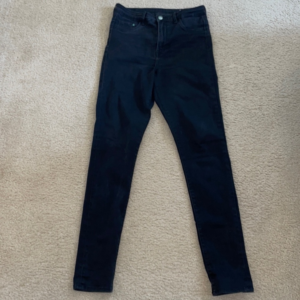 &Denim Black Skinny High Waist Jeggings